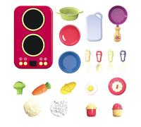 Coffret De Cuisine pour Tout-Petits,Jouet De Cuisine Éducatif avec Son Et Lumière pour D'Âge Préscolaire - Jouet Éducatif Et Ludique pour Filles Garçons Anniversaire Activités Maternelle