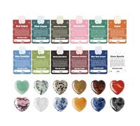 Coffret de Découverte des Roches pour Les ,Collection Accessoires Pierres avec Carte de Vœux,Collections de Roches pour - Cadeau Anniversaire Famille Enfant Maison Fêtes Quotidiennes