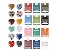 Coffret de Découverte des Roches pour Les - Ensemble Souvenir d'Accessoires en Pierre avec Carte de Vœux,Ensemble Cristaux | Idée Cadeau pour Fille Parent