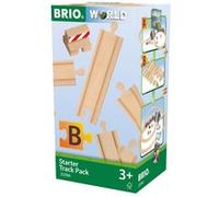 BRIO World - 33394 - Coffret de Démarrage 13 Rails - Pack B - Accessoire pour circuit de train en bois - Assortiment de rails - Jouet mixte à partir de 3 ans
