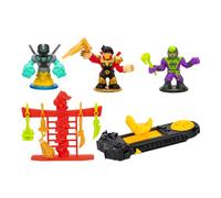 Moose Toys – Coffret de démarrage Légendes d’Akedo Ninja Fury – 3 guerriers, manette, porte‑armes