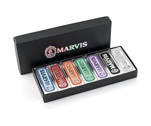 Coffret de dentifrices - MARVIS - 7 saveurs - 25 ml - Voyage - Haleine fraîche