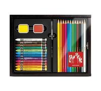 Coffret de dessin - Caran d'Ache - Aquarellables - Noir - Multi-techniques - Pour adultes