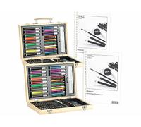 Playtastic : 2 coffrets de dessin/peinture 67 pièces, avec 2 cahiers 30 pages 80g/m²