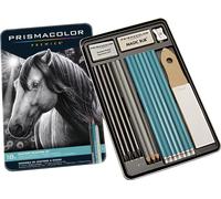 Coffret de dessin PRISMACOLOR Graphite, 18 pièces dans une boîte en métal