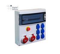 Coffret de distribution 6PC Nf/1PC 3P+N+T 16+32A + AU - Digital electric 31354