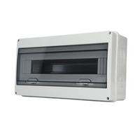 Coffret de Distribution d'alimentation Compact IP54 à 2 Positions et 3 Broches avec disjoncteur différentiel, boîtier de Protection de Distribution 6 Voies pour Usage intérieur et extérieur,