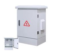 Coffret de Distribution Électrique Sur Pied, Boîtier Électrique Étanche en Acier IP65 avec Serrure de Sécurité et Plaque de Montage, pour Usage Extérieur(40x20x60cm)