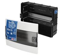 Coffret de Distribution Encastré 1 Rangée pour 12 Modules 110x285x223 mm