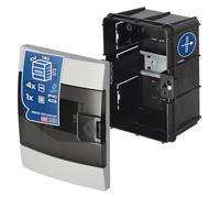 Coffret de Distribution Encastré 1 Rangée pour 4 Modules 104x140x173 mm