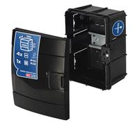 Coffret de Distribution Encastré 1 Rangée pour 4 Modules 104x140x173 mm