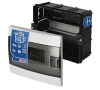 Coffret de Distribution Encastré 1 Rangée pour 8 Modules 104,5x215,5x174mm