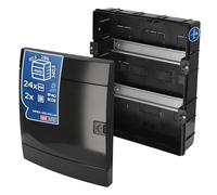 Coffret de Distribution Encastré 2 Rangée pour 24 Modules 112,5x286x341mm