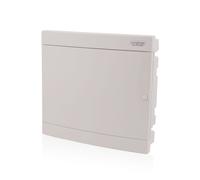 Coffret de distribution encastré 2 rangées IP40 36 modules porte blanche