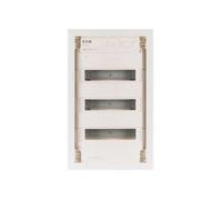 Coffret de distribution encastré - EATON - KLV-36UPS-F - 3 rangées - Pré-équipé - Porte métallique plate