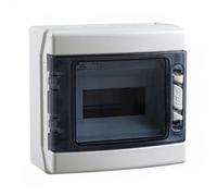 IDE CDN8PT IP65 Coffre de distribution étanche en ABS, scellé, gris, 231 x 238 x 118 mm