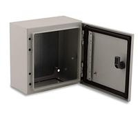 Coffret de distribution extérieur BOXEXPERT IP66 en tôle d'acier 250x250x150 mm Armoire de commande étanche série Treva, boîte électrique, boîte de dérivation, armoire murale