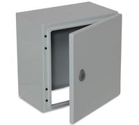 Coffret de distribution extérieur BOXEXPERT IP66 en tôle d'acier 300 x 300 x 200 mm Armoire de commande étanche série Treva, boîte électrique, boîte de dérivation, armoire murale