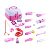 Coffret De Docteur pour Enfants - 20 Pièces, avec Accessoires Et Boîte Cadeau - Jouet éducatif pour Filles Et Garçons à Partir De 3 Ans - Idéal pour l'école Et Les Anniversaires