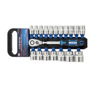 Coffret de Douilles 1/2 Pouce 19 Pièces en Acier Chrome-Vanadium avec liquet