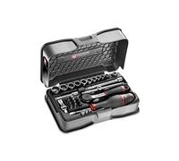 Facom - Coffret douilles 1/4" 12 pans métrique et embouts - 31 pièces