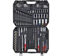 Coffret de douilles 1/4' 3/8' 1/2' - 198 pièces - DRAKKAR TOOLS - 67702