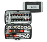 Coffret de douilles 1/4' compact 38 pièces - HANGER - 251005