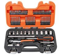 Coffret De Douilles 1/4 Entrainement Carré, 6 Pans Métrique, Cliquet à Tête Fine - Bahco