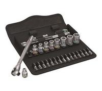 Set de douilles et d'embouts de vissage 1/4" WERA 8100 SA 7 Zyklop Metal 1/4" (28 pièces)