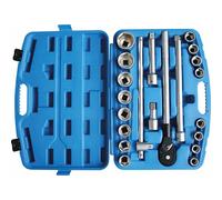 COFFRET DE DOUILLES 3/4' 6 PANS - 21 PCS - STILKER - 67636