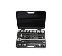 KS Tools – Coffret de douilles compact 911.0721 – 21 pièces, 6 pans métriques 3/4''