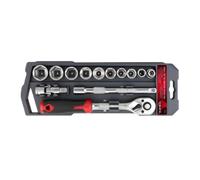 Coffret de Douilles à Cliquet 72 dents, outils de réparation robustes | 13 Pièces d'de Clé pour Réparation Auto maison garage menuiserie meubles électroménager camion méc