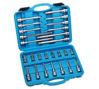 Coffret de douilles à embouts 12,5 mm (1/2") denture multiple intérieure 26 pièces