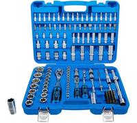 Coffret de Douilles à Profil Ondulé 150 pcs - 6,3 mm (1/4) 12,5 mm (1/2) - Acier Résistant - Polyvalence et Précision - D-Work
