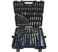 Coffret de douilles CHROME plus 1/4''+3/8''+1/2'', 216 pièces