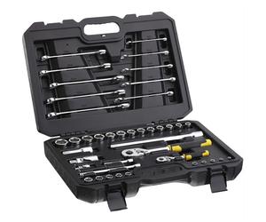 Coffret de douilles ¼’’ + ½’’ + clés mixtes - jeu de 41 pcs - STANLEY - STMT82832-1