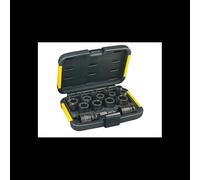 DEWALT - Coffret de 16 douilles à chocs - douilles et coffrets avec adaptateur et prises femelles - taille d'entraînement 1/2" - DT7506- QZ