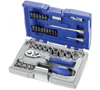 Coffret douilles et accessoires 1/4 métriques - 34 pièces E194672 - Expert By Facom