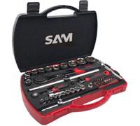 Coffret douilles et accessoires 1/4' 1/2' - SAM OUTILLAGE - 75-SHR60