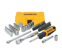 Coffret de douilles et accessoires nano DeWalt 50 pièces avec cliquet 1/4" DWMT81610-0