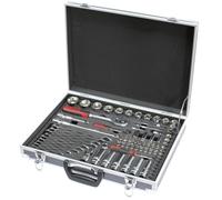 KS Tools Coffret douilles 922.0683 1/4" + 1/2" Gamme Ultimate aluminium 83 pièces Noir
