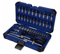 Coffret de douilles et cliquets 1/4'' - BRILLIANT TOOLS - BT020046 - 46 pièces - Métal