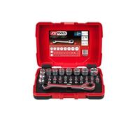 Coffret de douilles et d'embouts de visage 1/4' + 11 mm - 31 pièces - 918.3050