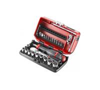 Facom Coffret douilles 1/4"" 12 pans en pouces et embouts - 28 pièces - RL.NANO-U112