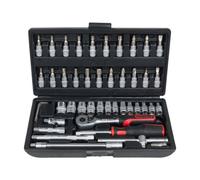 Coffret de douilles F6 1/4'' - CHROMEmat - 46 pcs KS Tools