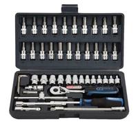 Coffret de douilles F6 1/4 - KS Tools - 911.0646 - 46 pcs - Acier chromé - Outils et accessoires