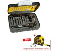 Coffret de douilles - STANLEY - STHT9-13906 - 39 pièces - Porte-clés - Noir