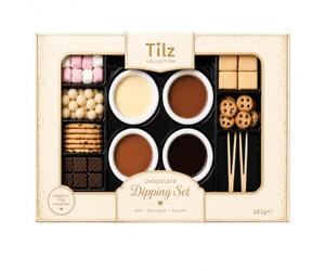 Coffret de Ducs de Chocolat - Kit Fondant au de Luxe avec Dips au Chocolat, Guimauves, Biscuits & Fourchettes - Boîte Cadeau Gourmande à Partager pour Soirées, Anniversaires