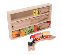 Coffret de en Bois, Coffret de Chemin de Fer en Bois sans Danger pour Les Garçons et Les Filles