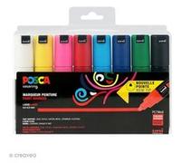 Coffret de Feutres Posca PC-7M - Pointe Conique large - 8 pcs G
